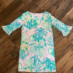 Lilly Pulitzer Pink and Blue Floral Dress